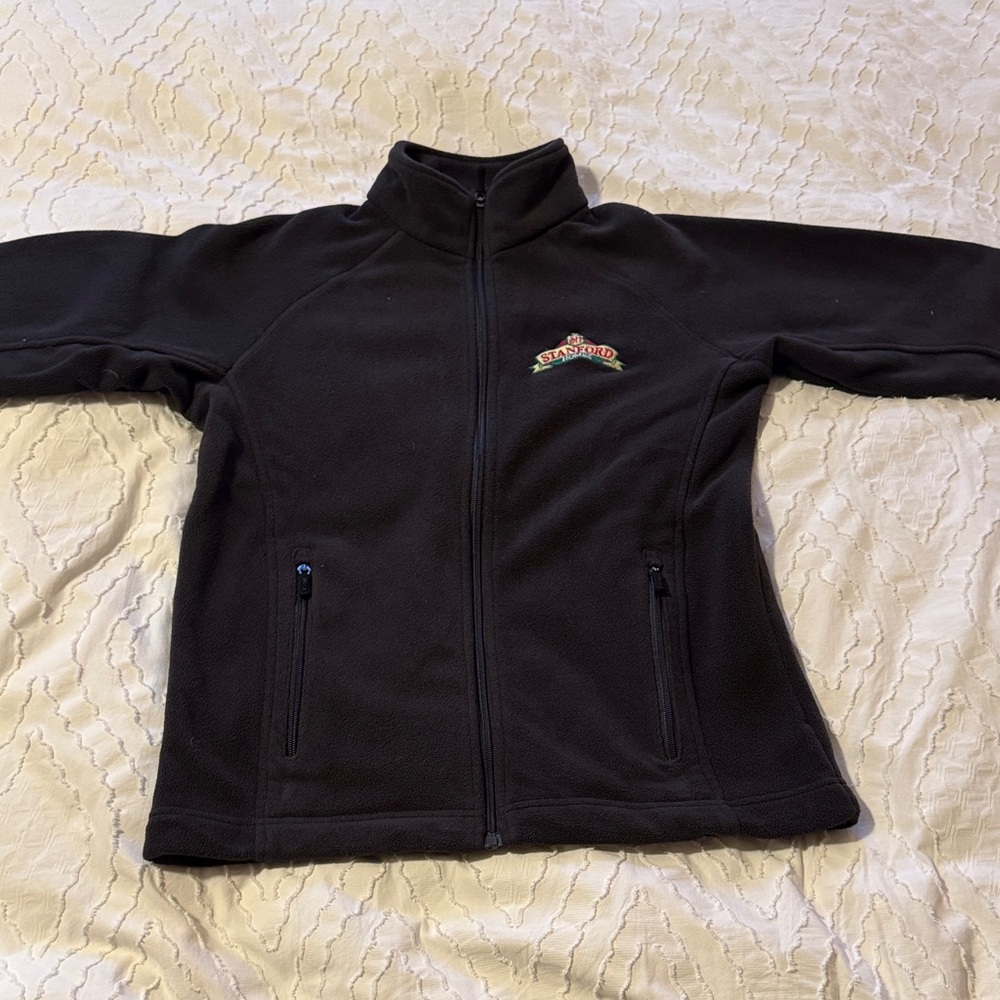 Dark Grey Zip-Up Fleece Jacket